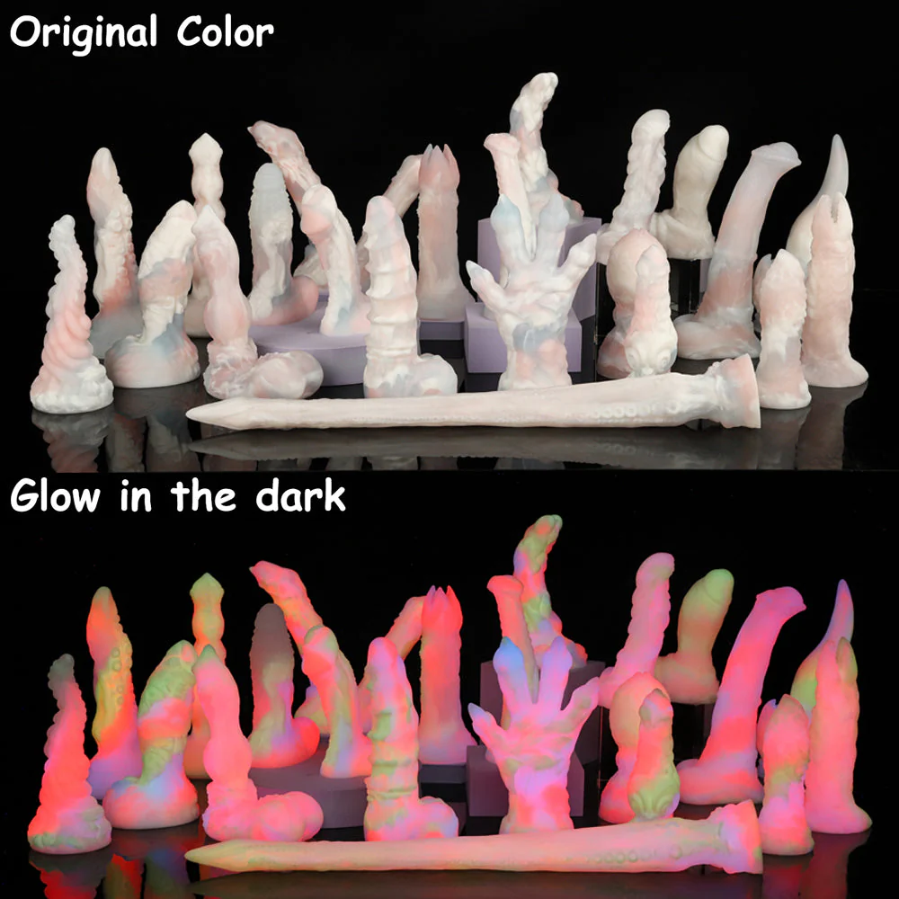 FAXI +TUBE-- Series Color Knot Dildo Knotted Fantasy Dildo - Image 9