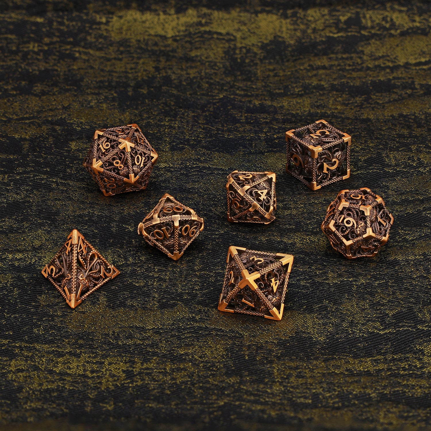 Octopus Metal Polyhedral Dice - Image 5